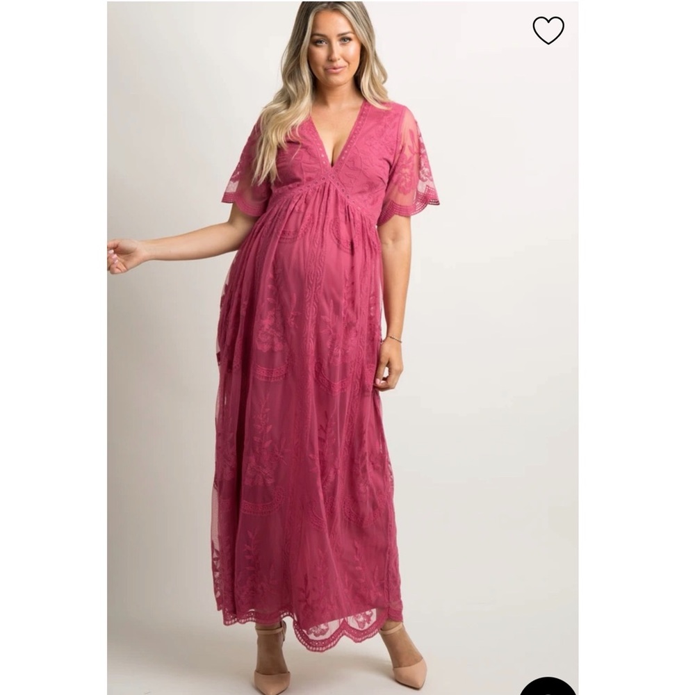 Pink Blush Maternity Dress